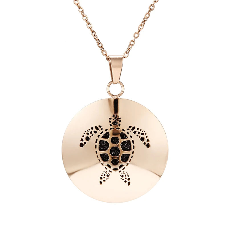 Colar difusor Rosê Gold Aço Inoxidável Cirúrgico 316L- 30mm